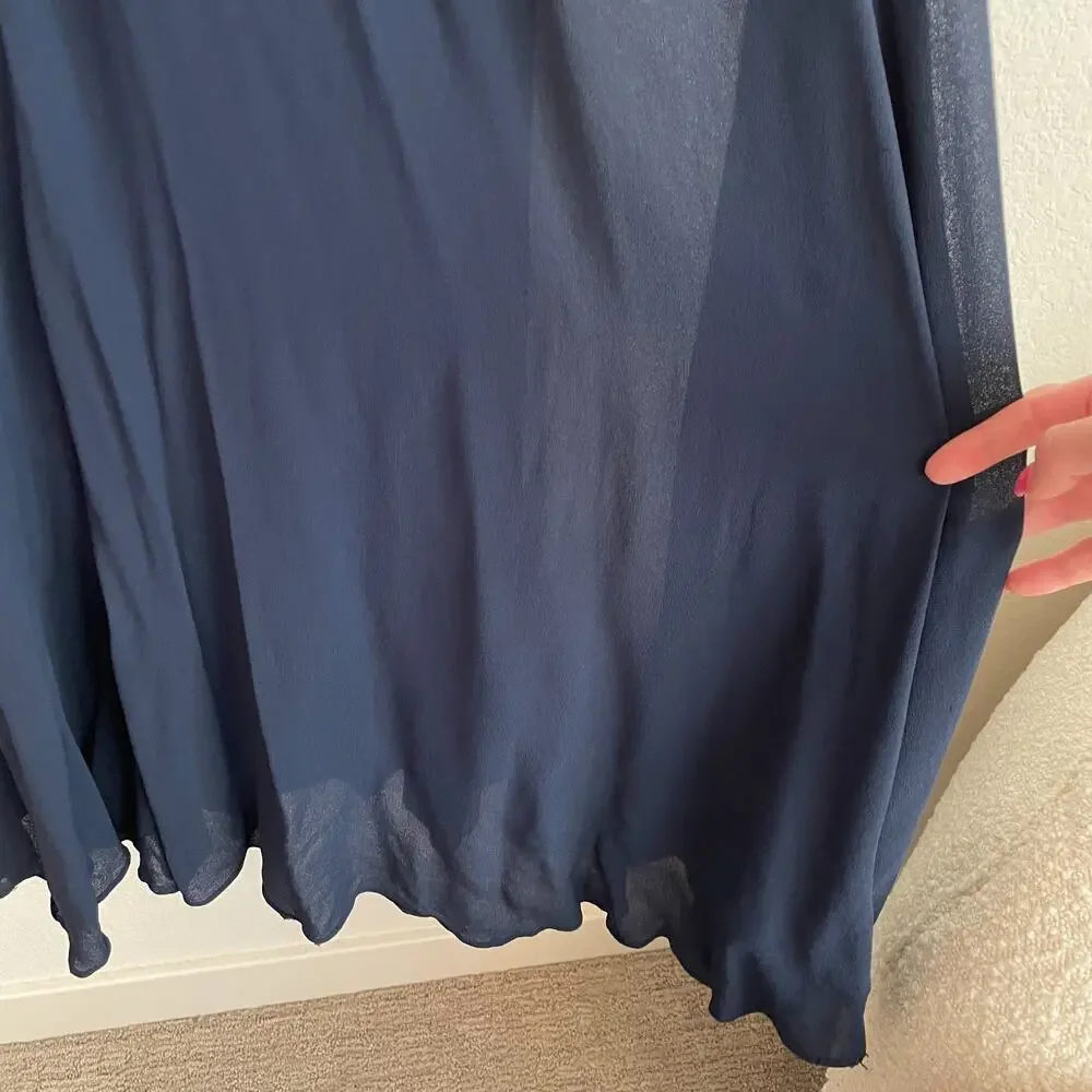 Reformation Navy Blue Maxi Dress Gown - Picture 10 of 14